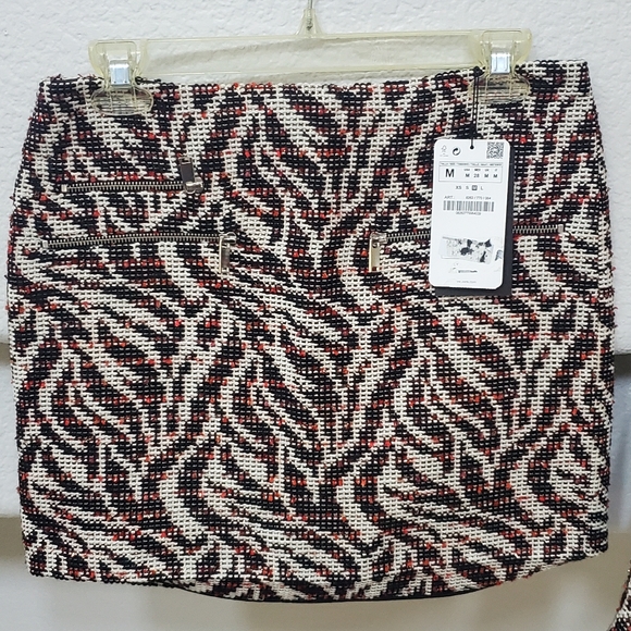 Classy Vintage Zara Tweed Set 2pc Zip Jacket and Skirt - Picture 7 of 9